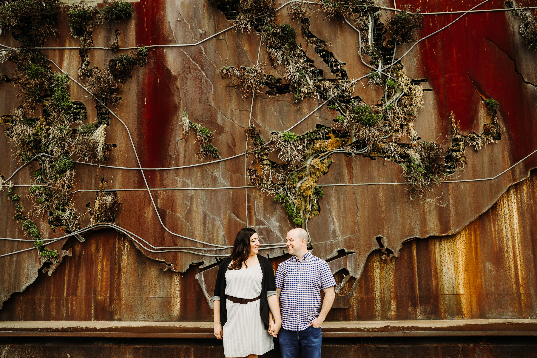 brickworks engagement shoot
