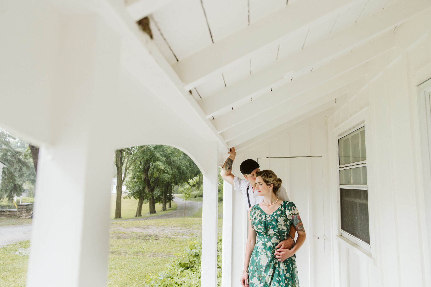 rustic country engagement shoot