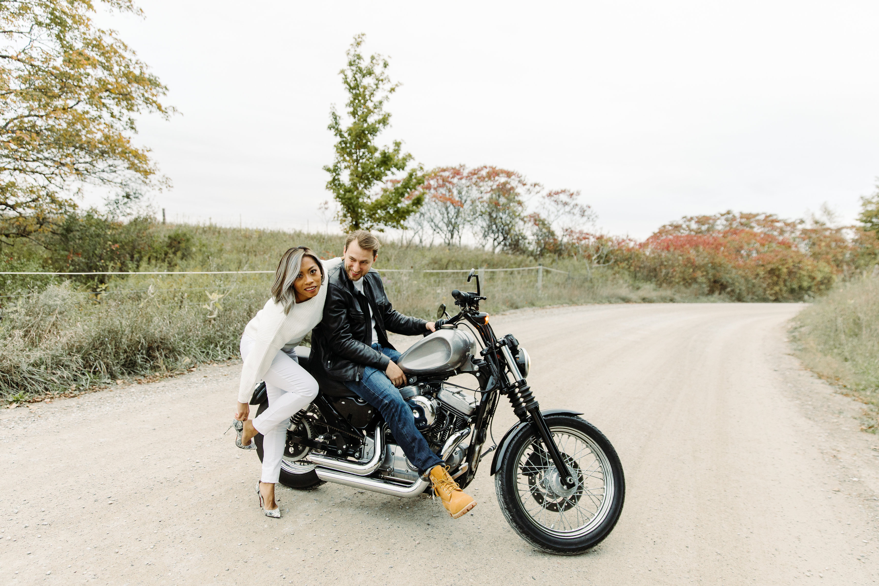 motorcycle engagement shoot toronto