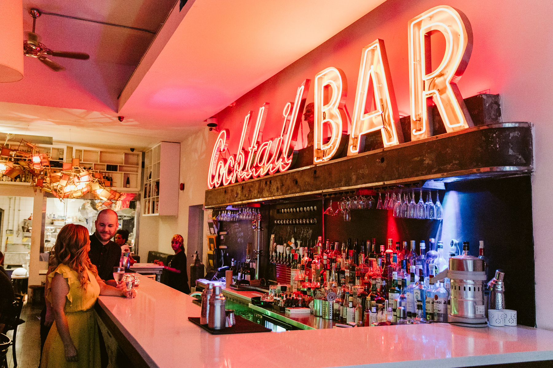 cocktail bar engagement photography toronto