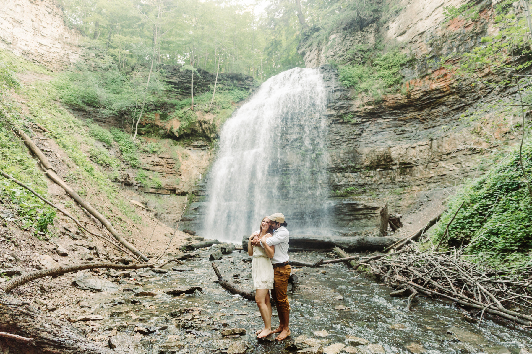 hamilton falls engagement photography