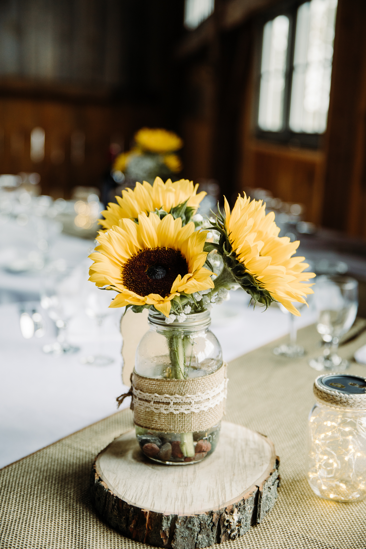 rustic barn wedding flowers