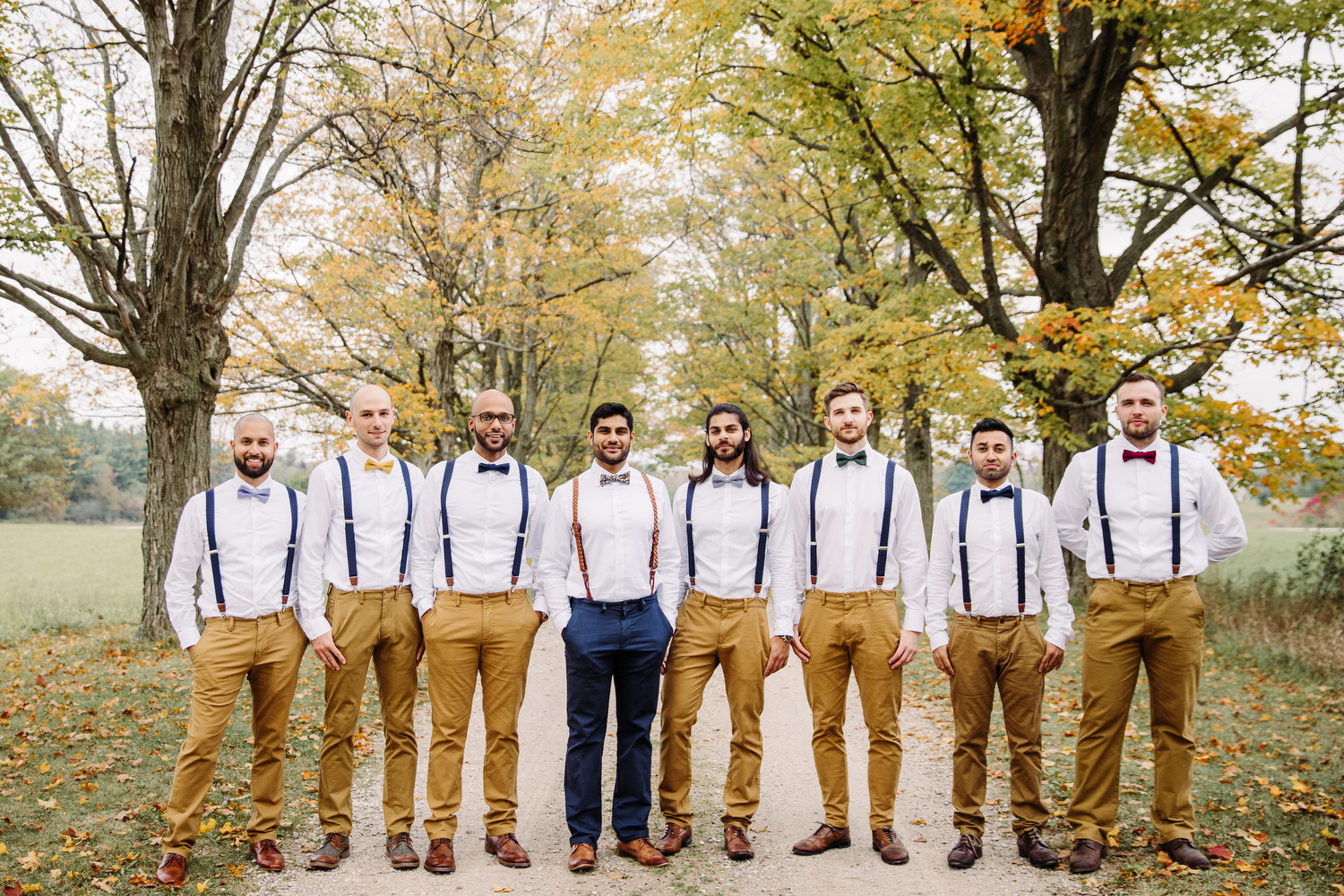 bohemian groomsmen wedding photography
