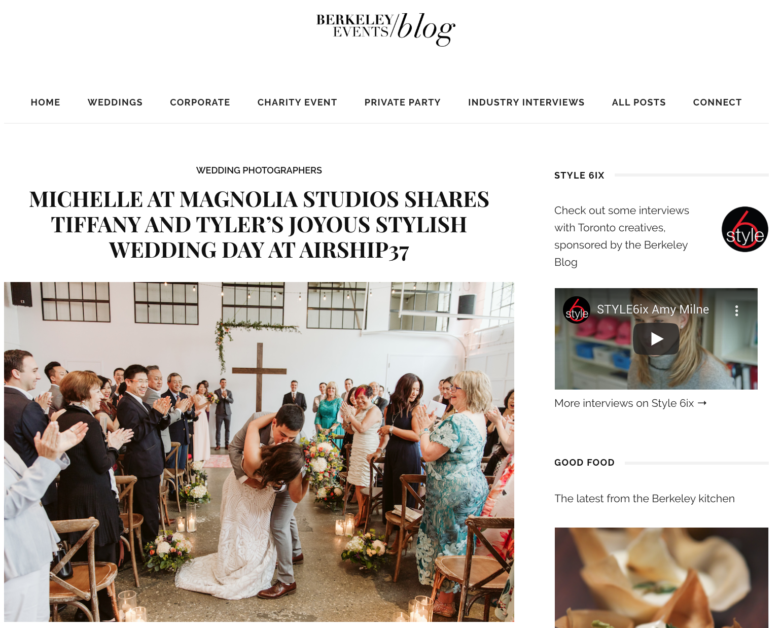 Airship37 Toronto Wedding Venue