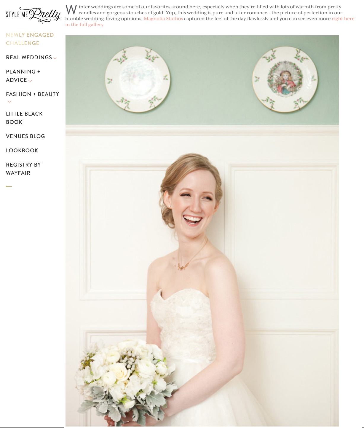 style me pretty winter wedding