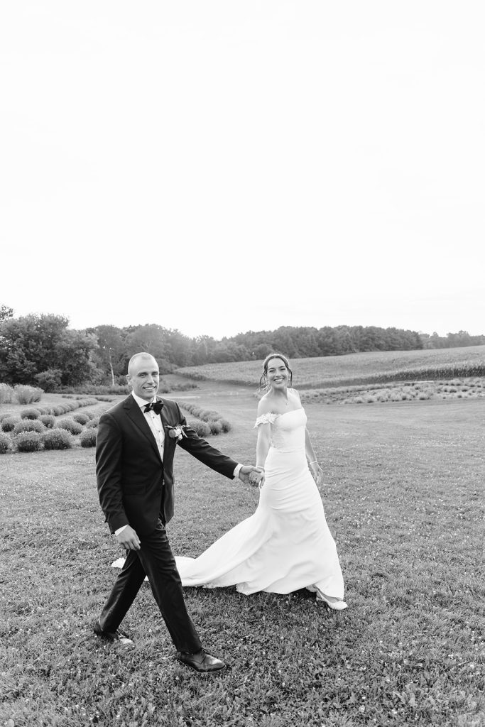Wedding photography on a lavender farm in Kitchener Ontario