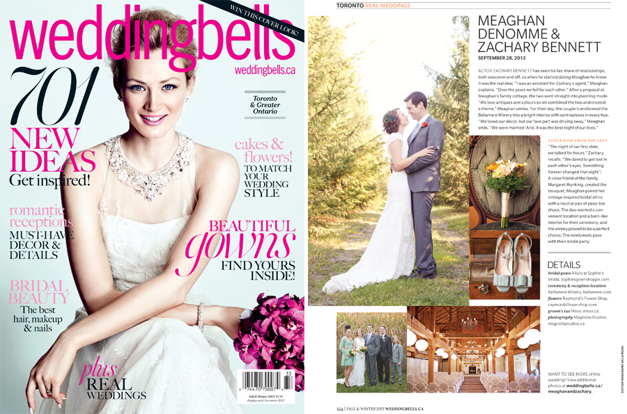 Wedding Bells Magazine Feature