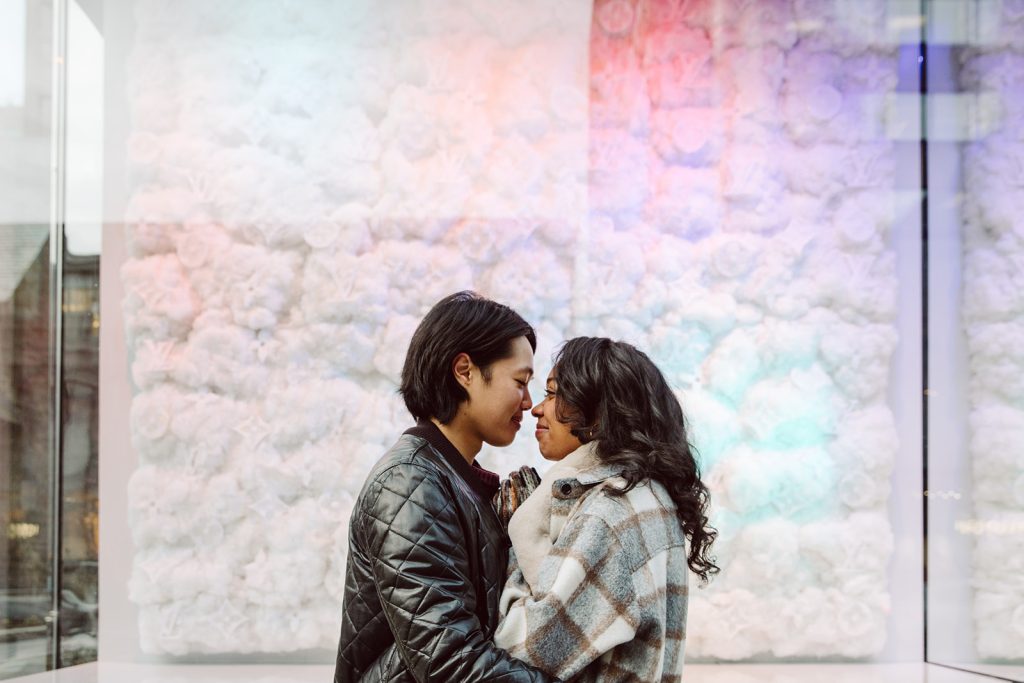 Toronto winter engagement shoot